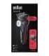 Braun Shaver 51-R1000s Operating time (max) 50 min Wet & Dry Black/Red