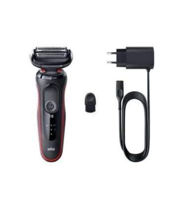Braun Shaver 51-R1000s Operating time (max) 50 min Wet & Dry Black/Red