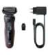 Braun Shaver 51-R1000s Operating time (max) 50 min Wet & Dry Black/Red