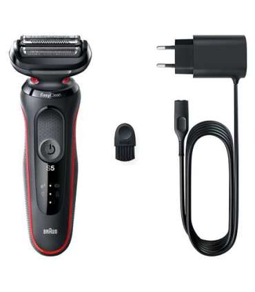 Braun Shaver 51-R1000s Operating time (max) 50 min Wet & Dry Black/Red
