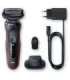Braun Shaver 51-R1200s Operating time (max) 50 min Wet & Dry Black/Red