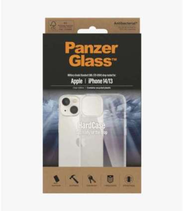 PanzerGlass HardCase Apple iPhone 14/13 Clear Wireless charging compatible 100% recycled frame material