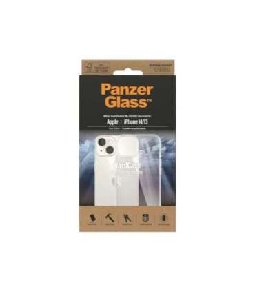 PanzerGlass HardCase Apple iPhone 14/13 Clear Wireless charging compatible 100% recycled frame material