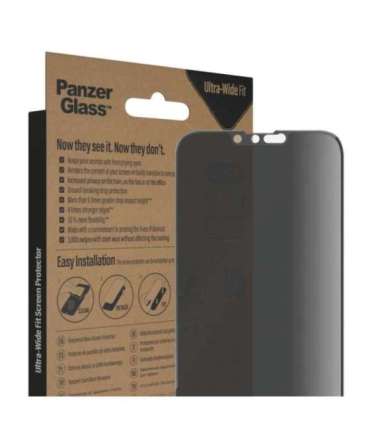PanzerGlass Screen protector Apple iPhone 14 Plus/13 Pro Max Glass Black Ultra-Wide Fit Privacy