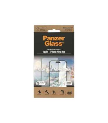 PanzerGlass Screen protector Apple iPhone 14 Pro Max Glass Clear Ultra-Wide Fit Easy installation Privacy
