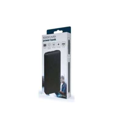 Gembird Power Bank PB10-02 10000 mAh 2 x USB-AF Black