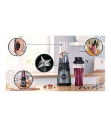 Bosch VitaPower ToGo Smoothie Maker MMB2111S Tabletop 450 W Jar material Tritan Jar capacity 0.6 L Ice