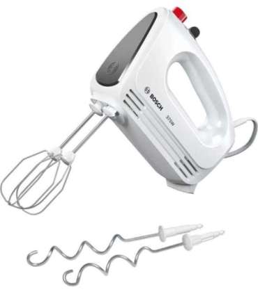 Bosch Hand Mixer MFQ22100 CleverMixx Hand Mixer 375 W Number of speeds 4 Turbo mode White/Dark Grey