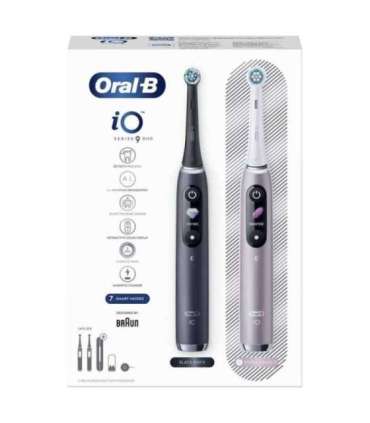 Oral-B Electric Toothbrush iO 9 Series Duo Rechargeable For adults Number of brush heads included 2 Number