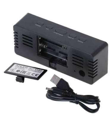 Adler Alarm Clock AD 1189B Alarm function Black