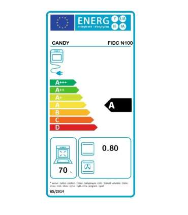Candy Oven FIDC N100 70 L Multifunctional Manual Mechanical control Convection Height 59.5 cm Width