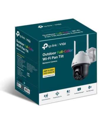 TP-LINK VIGI 4MP Outdoor Full-Color Wi-Fi Pan Tilt Network Camera VIGI C540-W Dome 4 MP 4 mm IP66 |