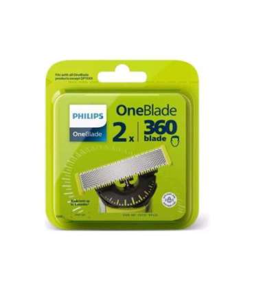 Philips OneBlade Replacement blade, 2 pcs QP420/50 Black/Green