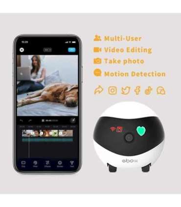 Enabot EBO SE Robot IP Camera Compact N/A MP N/A 16GB external memory, support 256GB at maximum White