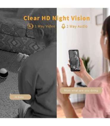 Enabot EBO SE Robot IP Camera Compact N/A MP N/A 16GB external memory, support 256GB at maximum White