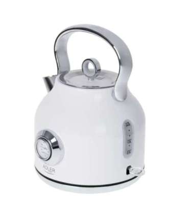 Adler Kettle with a Thermomete AD 1346w Electric 2200 W 1.7 L Stainless steel 360° rotational base |