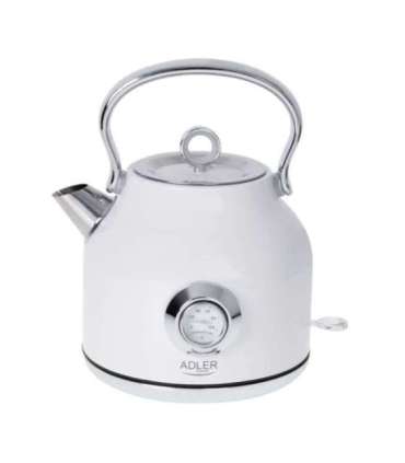 Adler Kettle with a Thermomete AD 1346w Electric 2200 W 1.7 L Stainless steel 360° rotational base |