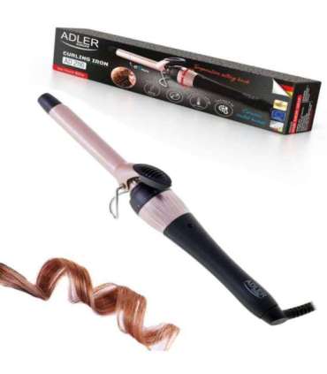 Adler Curling Iron AD 2116 Ceramic heating system Barrel diameter 19 mm Temperature (max) 200 °C 36 W |