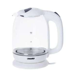 Mesko Kettle MS 1302w Electric 2200 W 1.7 L Glass 360° rotational base White