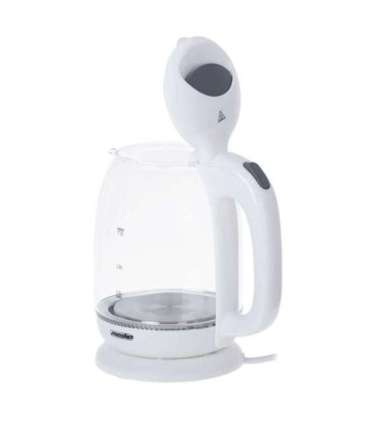 Mesko Kettle MS 1302w Electric 2200 W 1.7 L Glass 360° rotational base White