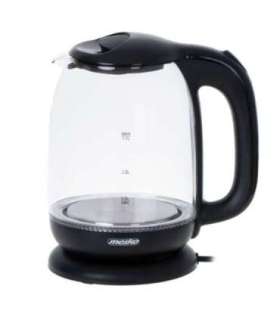 Mesko Kettle MS 1302b Electric 2200 W 1.7 L Glass 360° rotational base Black
