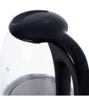 Mesko Kettle MS 1302b Electric 2200 W 1.7 L Glass 360° rotational base Black