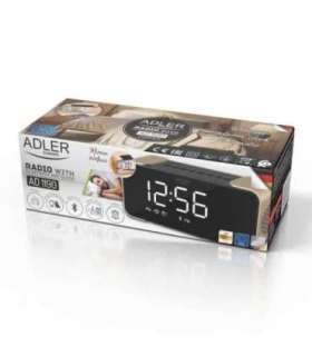 Adler Wireless alarm clock with radio AD 1190 Alarm function AUX in Copper/Black