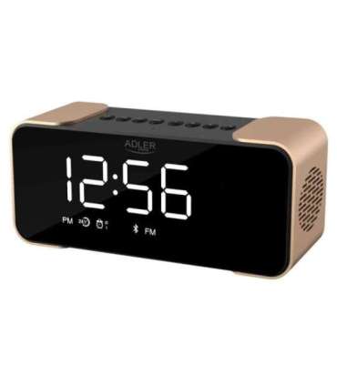 Adler Wireless alarm clock with radio AD 1190 Alarm function AUX in Copper/Black