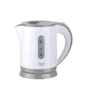 Adler Kettle AD 1371g Electric 850 W 0.8 L Stainless steel/Polypropylene 360° rotational base |