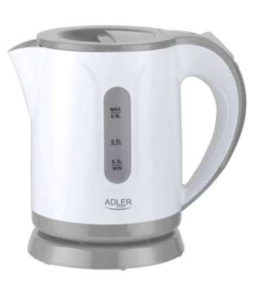 Adler Kettle AD 1371g Electric 850 W 0.8 L Stainless steel/Polypropylene 360° rotational base |