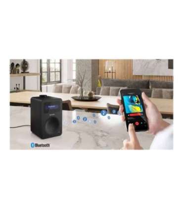 Sharp DR-430(BK) Digital Radio, FM/DAB/DAB+, Bluetooth 5.0, Midnight Black Sharp Digital Radio DR-430(BK) |