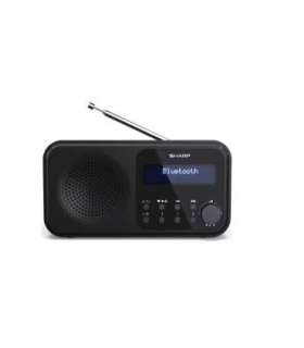 Sharp DR-P420(BK) Tokyo Portable Digital Radio, FM/DAB/DAB+, Bluetooth 5.0, USB or Battery Powered, Midnight Black |