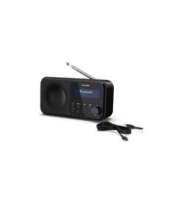 Sharp DR-P420(BK) Tokyo Portable Digital Radio, FM/DAB/DAB+, Bluetooth 5.0, USB or Battery Powered, Midnight Black |