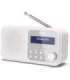 Sharp DR-P420(WH) Tokyo Portable Digital Radio, FM/DAB/DAB+, Bluetooth 5.0, USB or Battery Powered, Snowy White Sharp