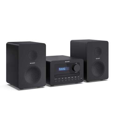 Sharp XL-B520D(BK) Tokyo Hi-Fi Micro System 2.0, FM/DAB/DAB+/USB, CD, Bluetooth 5.0, Aux-in, Black Sharp Tokyo Hi-Fi