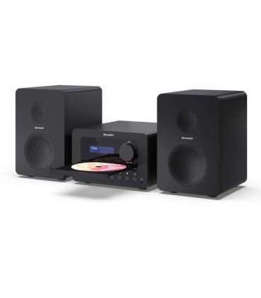 Sharp XL-B520D(BK) Tokyo Hi-Fi Micro System 2.0, FM/DAB/DAB+/USB, CD, Bluetooth 5.0, Aux-in, Black Sharp Tokyo Hi-Fi