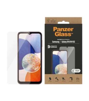 PanzerGlass Ultra Wide fit Screen Protector Samsung Galaxy A14/A14 5G Transparent