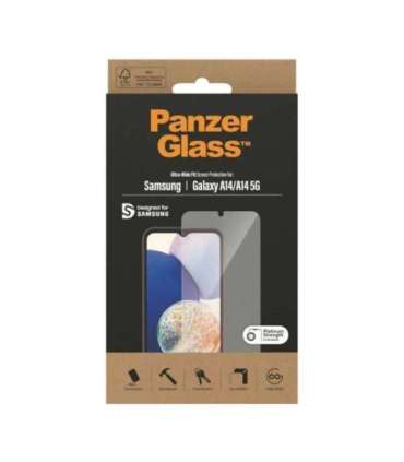 PanzerGlass Ultra Wide fit Screen Protector Samsung Galaxy A14/A14 5G Transparent