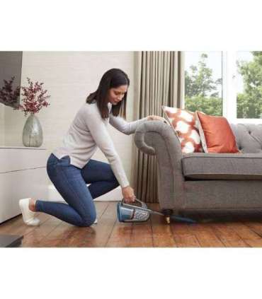 BLACK & DECKER Vacuum Cleaner BHHV520BF-QW Cordless operating Handstick 18 V Blue/Gray