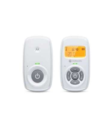 Motorola Audio Baby Monitor AM24 1.5” LCD black and white display with orange backlight 1.5” LCD black and