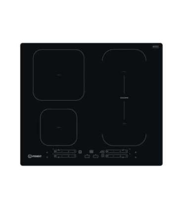INDESIT Hob IB 65B60 NE Induction Number of burners/cooking zones 4 Touch Timer Black