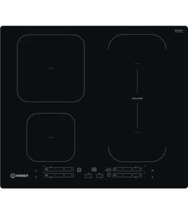 INDESIT Hob IB 65B60 NE Induction Number of burners/cooking zones 4 Touch Timer Black