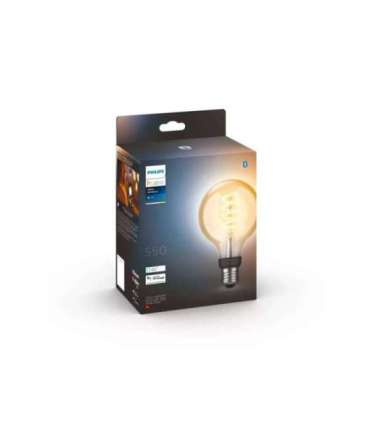 Hue WA 7W Filament G93 globe E27 E27 7 W Warm to cool white 2200-4500K Bluetooth and Zigbee