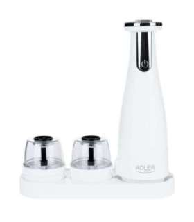 Adler Electric Salt and pepper grinder AD 4449w Housing material ABS plastic 7 W Lithium Matte White