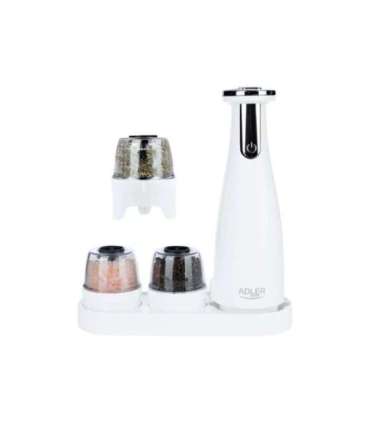 Adler Electric Salt and pepper grinder AD 4449w Housing material ABS plastic 7 W Lithium Matte White