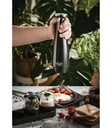 Adler Electric Salt and pepper grinder AD 4449b Housing material ABS plastic 7 W Lithium Matte Black