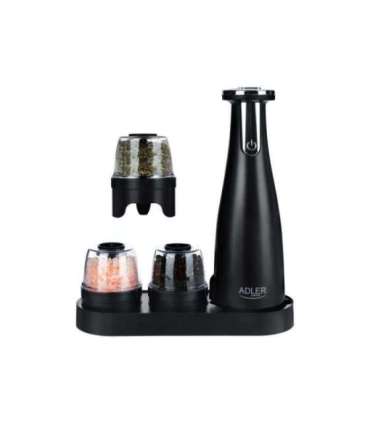 Adler Electric Salt and pepper grinder AD 4449b Housing material ABS plastic 7 W Lithium Matte Black