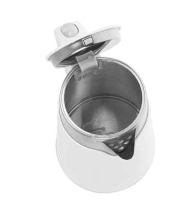 Adler Kettle AD 1372 Electric 800 W 0.6 L Plastic/Stainless steel 360° rotational base White