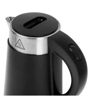 Adler Kettle AD 1372 Electric 800 W 0.6 L Plastic/Stainless steel 360° rotational base Black