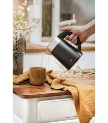 Adler Kettle AD 1372 Electric 800 W 0.6 L Plastic/Stainless steel 360° rotational base Black